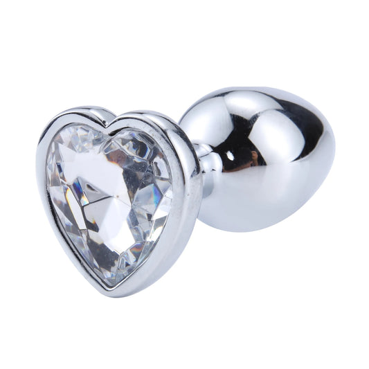 Heart Anal Plug Stainless Metal Butt Plugs Unisex Sex Stopper Adults Products for Men Women Anal Trainer for Couples Sex Toys