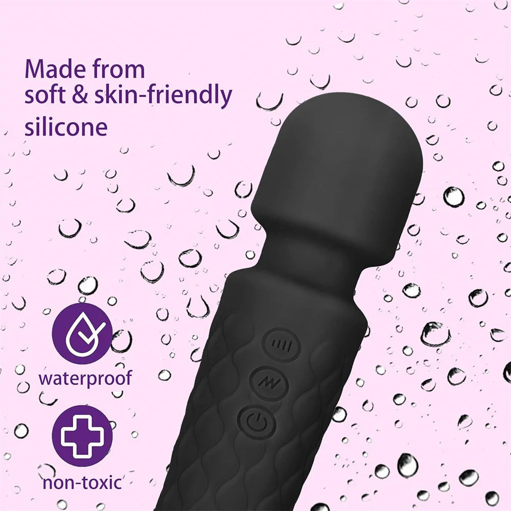 Mini Silicone Wand Massager Sex Toy