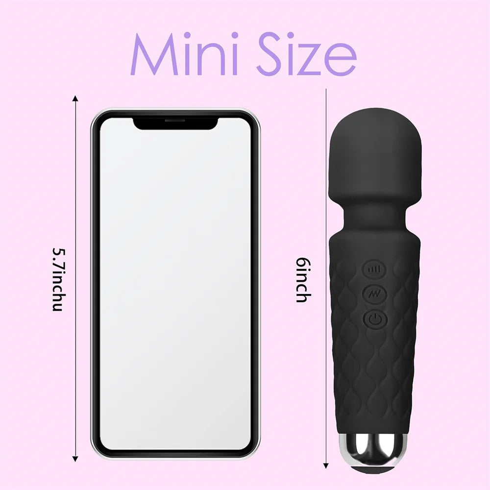 Mini Silicone Wand Massager Sex Toy