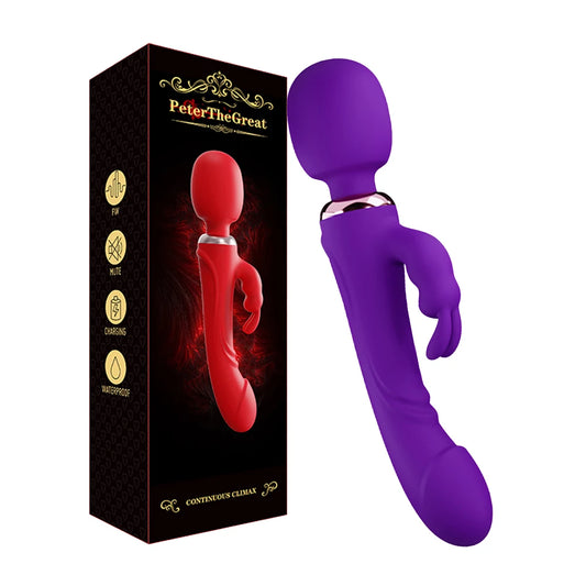 The Latest High End Three Head Vibrator Instant Orgasm Mute Clitoris G Spot Nipple Women Masturbation Device Adult Sex Toy