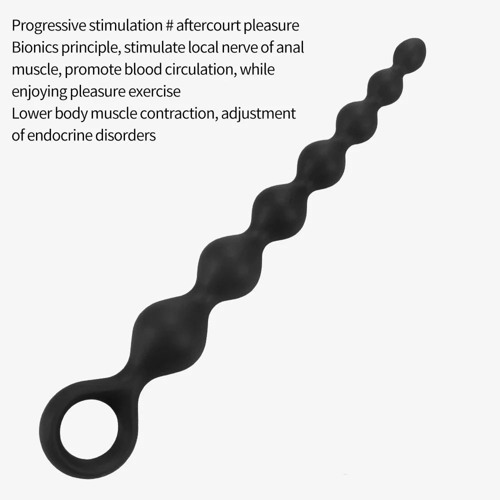 Silicone Anal Beads Prostate Stimulator