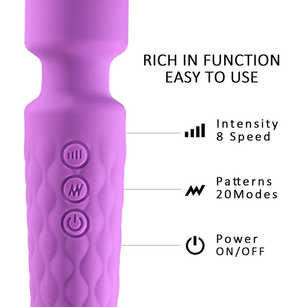 Mini Wand Massager Dildo Vibrator