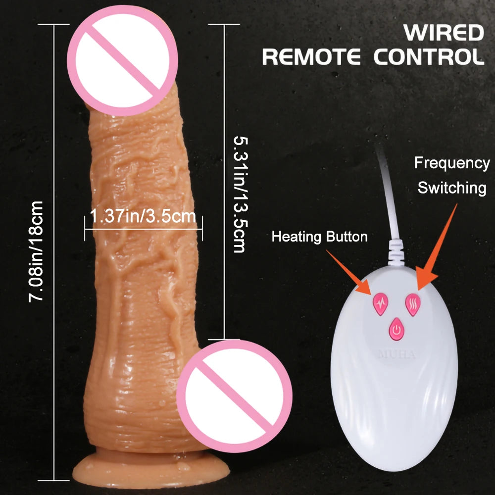 Thrusting Rotation Remote Control Dildo