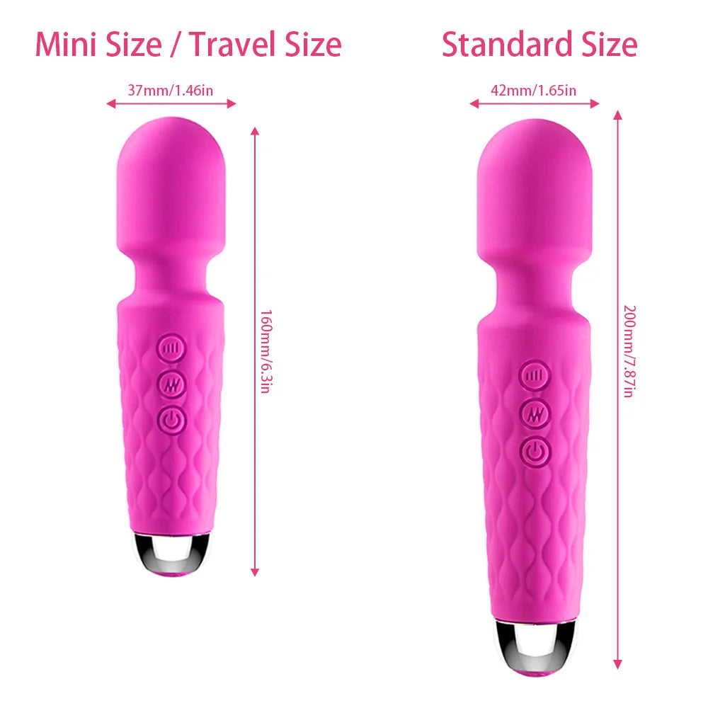 Mini Wand Massager Dildo Vibrator