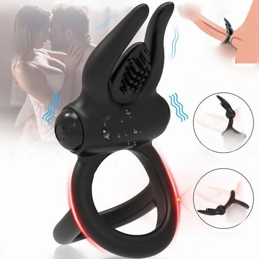 Vibrating Cock Ring with Clitoris Vibrator