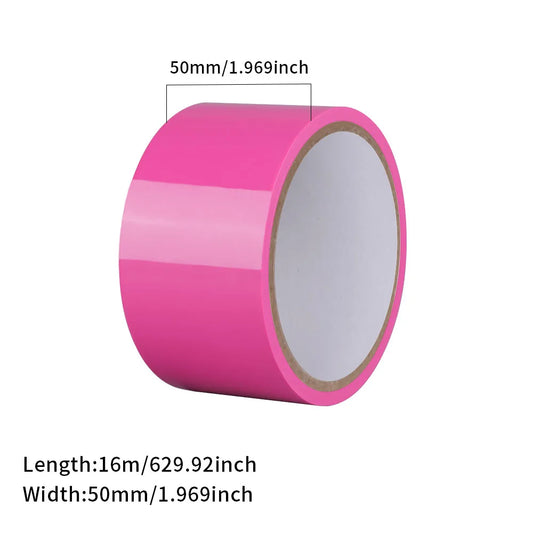 BDSM Bondage Tape PVC Inviscid Binding Tape Electrostatic Static Adsorption Duct Tape for BDSM & Adult Play Restraints