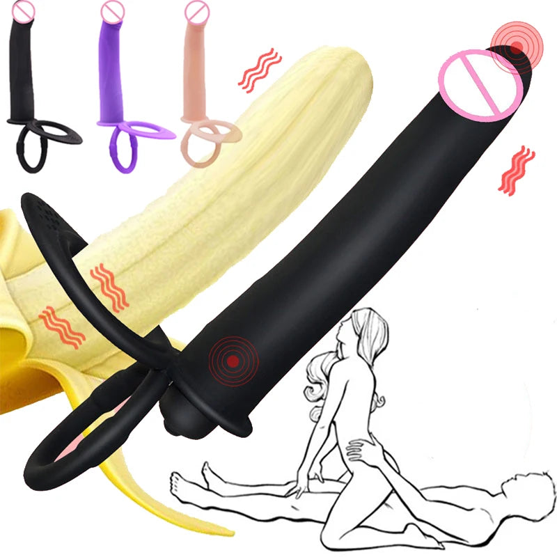 Double Penetration, Anal Bead, Penis Dildos, Butt Plug Vibrator Sex Toys