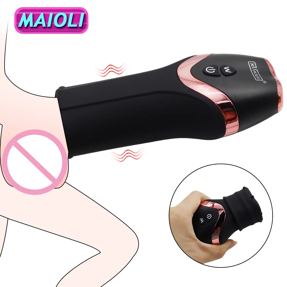 Male Masturbator Automatic Oral Vibrator